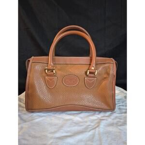 Michael Stevens Purse Intl Brown Pebbled Leather Crossbody Bag Small Satchel